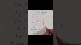 Basic points of Algebra mathematics viralvideo [upl. by Jocelyn]