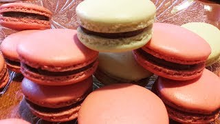 MacaronsMetoda Frensh cu Crema Ganache de ciocolataHow to make best French MacaronsFrench Mering [upl. by Marketa]