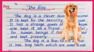 Essay on The Dog in English  Dog Essay  Essay Writing  English Essay English Writing Eng Teach [upl. by Gnilrad]