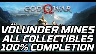 God of War Völunder Mines  All Collectibles Second Hand Soul Favour Chests Ravens [upl. by Barton]