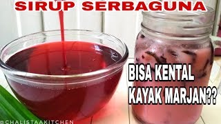 SIRUP HOMEMADE  CARA MEMBUAT SIRUP KENTAL ALA MARJAN [upl. by Sabas]