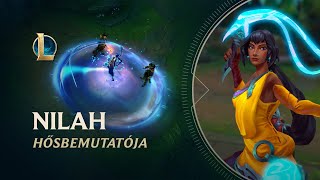 Nilah hősbemutatója  Játékmenet – League of Legends [upl. by Ahtiek605]