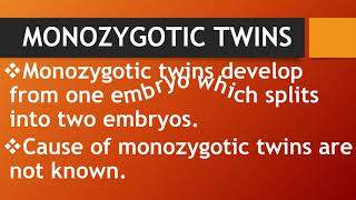 MONOZYGOTIC TWINSPREGNANCY [upl. by Atinus]