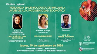 Sesión V del Webinar vigilancia epidemiológica de influenza aviar de alta patogenicidad zoonótica [upl. by Zinnes909]