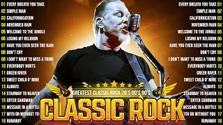 Best Of Classic Rock Songs Of All Time🔥ACDCBon JoviMetallica Guns N Roses U2⚡Classic Rock Songs [upl. by Eimas]