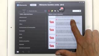 iMemento  Retrouvez vos Mémentos sur iPad [upl. by Annayhs]