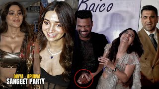 UNCUT  Divya Agarwal and Apurva Padgaonkar Sangeet Night Party  Jiya Shankar Eijaz Khan Nikki [upl. by Roter649]