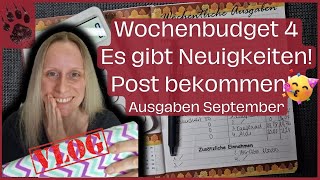 SPAREN Wochenabschluss 4 Septemberbudget 🤩 ANKÜNDIGUNG amp POST umschlagmethode budgetplanung vlog [upl. by Shaughn689]