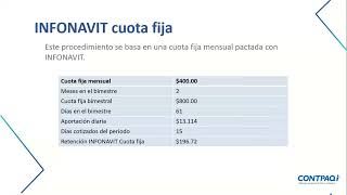 Aprende a Cálcular el INFONAVIT en Contpaq i Nominas [upl. by Kiernan390]