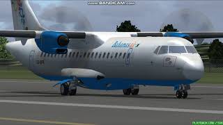 Bahamasair ATR 72600 Providenciales International Airport MBPV Landing FS9 [upl. by Nehgaem447]