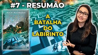 RESUMÃO A Batalha do Labirinto  Percy Jackson 4 [upl. by Cornelia]