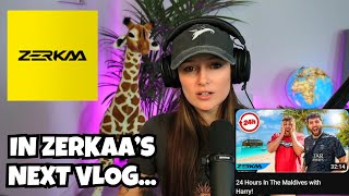 Freya LEAKS Zerkaas Next Vlog  Reaction to HIS New Channel [upl. by Ellette977]