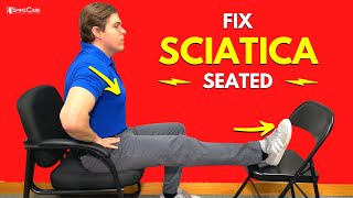 Best Seated Sciatica Exercises for Instant Pain Relief [upl. by Harshman280]