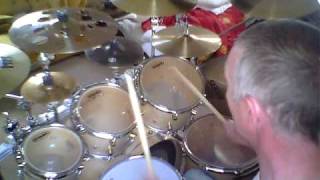 Drum head test Evans G plus  Evans G1 drumcam POV [upl. by Ymassej]