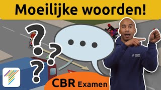 Moeilijke woorden die je MOET kennen  CBR Theorie examen 2023 [upl. by Bartolemo]