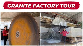 ಗ್ರಾನೈಟ್ ಫ್ಯಾಕ್ಟರಿ ಟೂರ್  Granite cutting process factorytour jigani granite factorytour marble [upl. by Nodnarb]