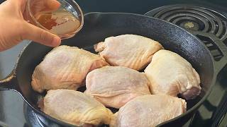 Every Good Cook Should Know This Recipe Hubby Asks for it Everyday Chicken Thighs Dinner in a Pan [upl. by Omolhs]