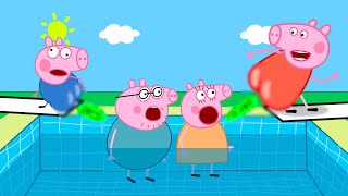 Peppa Pigs Splashy Pool Day Full  Funny Peppa Pig Try To Not Laugh [upl. by Audre]