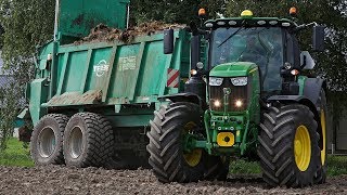 NEW John Deere 6250R amp Tebbe in action  Muck spreading [upl. by Obau]