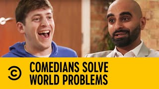 Tez Ilyas amp Alex Edelman Have The Peace Recipe For The Middle East  Comedians Solve World Problems [upl. by Nirahs]