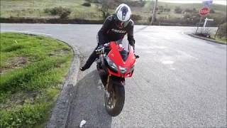 2010 Aprilia RSV4 Factory  Graves Exhaust Rev and Fly By [upl. by Zevahc]