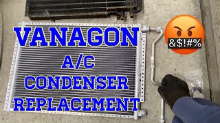 Vanagon AC condenser replacement [upl. by Claude]