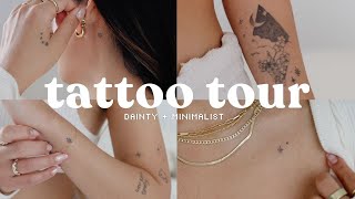 Tiny Tattoo Tour  Minimalist Fine Line Tattoos amp Pain Levels [upl. by Akire]