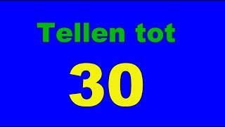 Tellen tot 30 dertig peuters kleuters cijfers leren [upl. by Alhan314]