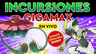 ¡EN BUSCA DEL ZERAORA SHINY  INCURSIONES DYNAMAX EN VIVO [upl. by Rintoul768]