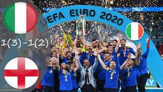 Italy vs England 1312 Final Euro 2020 Extended Highlights Arabic Commentary 🎤🔥Euro2020 [upl. by Rhetta742]