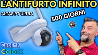 Telecamera antifurto infinita a 360° Reolink ALTAS PT Ultra pannello solare WIFI Videosorveglianza [upl. by Hassin]