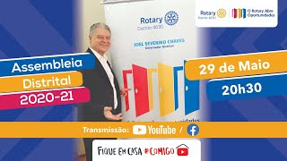 Assembleia Distrital 202021 Distrito 4630 Rotary Internacional [upl. by Kciwdahc225]