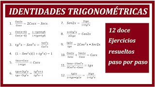 Identidades Trigonométricas maths algebra trigonometria trigonometricidentities trigonometry [upl. by Vassell212]