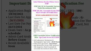 ITBP ASI REQUIRMENT ITBP CONTABLE REQUIRMENT itbpCONSTABELE ITBPASI governmentjobs shorts [upl. by Soluk]