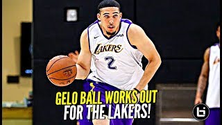 LiAngelo Ball WORKS OUT FOR LAKERS  Gelos Evolution amp Growth Over The Years [upl. by Hnad410]