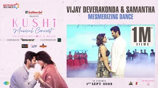 Vijay Deverakonda amp Samantha Mesmerizing Dance  KUSHI Musical Concert  Hesham Abdul Wahab [upl. by Einahpts]