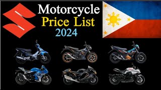 2024 SUZUKI Motorcycle Price List in the Philippines Complete and Updated [upl. by Free]