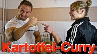 Indisches Kartoffel Curry kochen nach Muskelmacher Art [upl. by Adnik921]