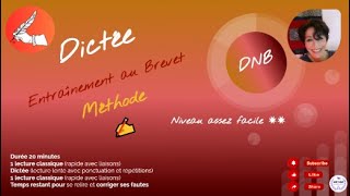 DICTÉE 2  Entraînement et méthode pour le BREVET DNB 3e [upl. by Domash]