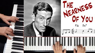 The Nearness Of You Hoagy Carmichael  basic piano arrangement from lead sheet [upl. by Nireves]