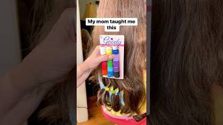 Use baby hair bands to prevent unraveling thread mom daughter sew thread hair hairband [upl. by Cone]