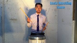 Marching Snare Drum สอนเบื้องต้น [upl. by Oiramaj]