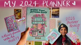 2024 Planner unboxing  2023 planner review 🫶  Vlogmas Day 25  Ahalditha [upl. by Kariotta765]