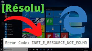 Corriger lerreur INETERESOURCENOTFOUND dans Internet Explorer [upl. by Pillihp]