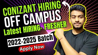 Cognizant Hiring  Latest Off Campus Drive  2022  2023  2024  2025 Batch  Fresher Jobs [upl. by Yregram]