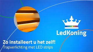 Trapverlichting met LED strips zo installeert u het zelf [upl. by Cilo]