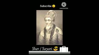 Last Mugal Emperor Bahadur Shah Zafar new treanding sayr sayari zafar youtubeshorts [upl. by Hairym]