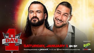 Drew Mcintyre Vs MadCap Moss WWE Day One full match [upl. by Busiek]