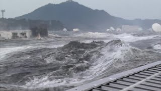 2011 Japan Tsunami  Kesennuma City Fish Market Full Footage [upl. by Yrrem]