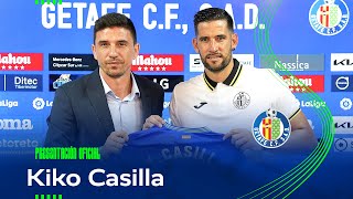 Presentación de Kiko Casilla con el Getafe [upl. by Ahsilrak695]